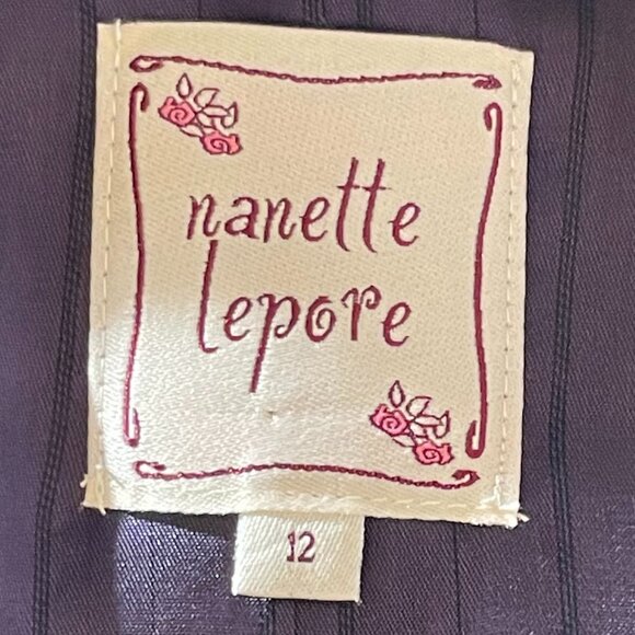 Nanette Lepore Tuxedo Jacket with Bow Lapel Black Size 12 - Picture 8 of 15